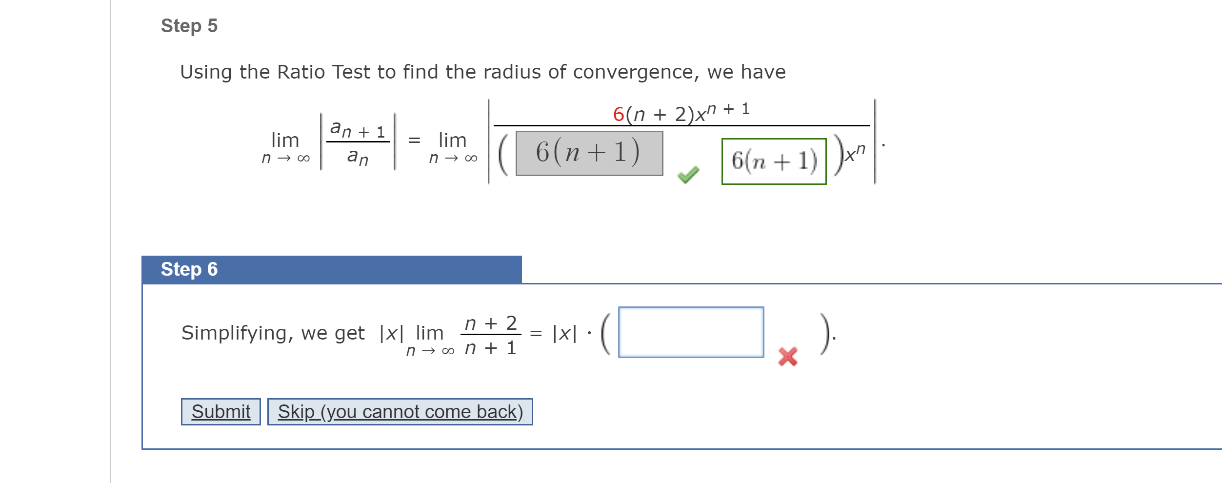 solved-step-5-using-the-ratio-test-to-find-the-radius-of-chegg