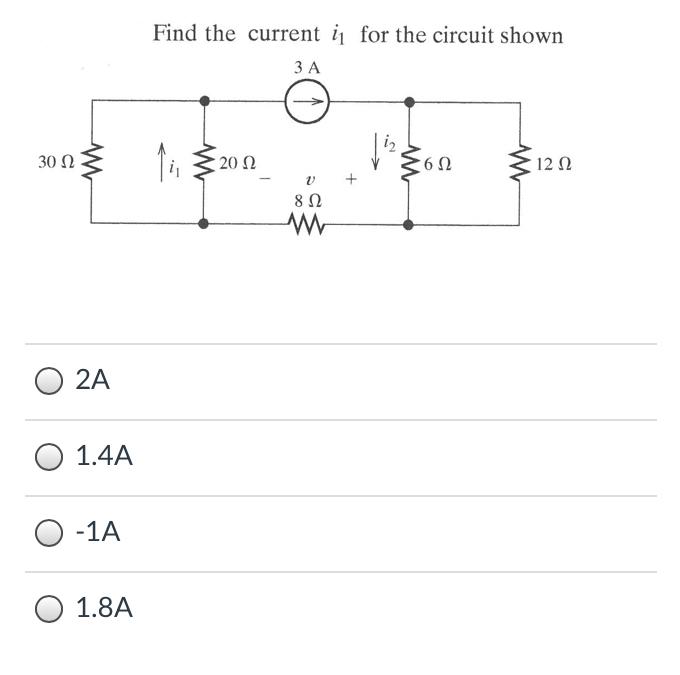 Solved Find the current iſ for the circuit shown 3Α 30 Ω 20 | Chegg.com