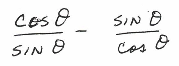 Solved cosθsinθ-sinθcosθ | Chegg.com