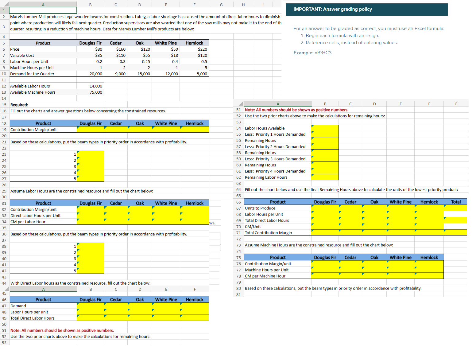 Marvis Lumber Mill produces large wooden beams for