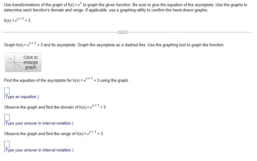 solved-use-transformations-of-the-graph-of-f-x-ex-to-graph-chegg