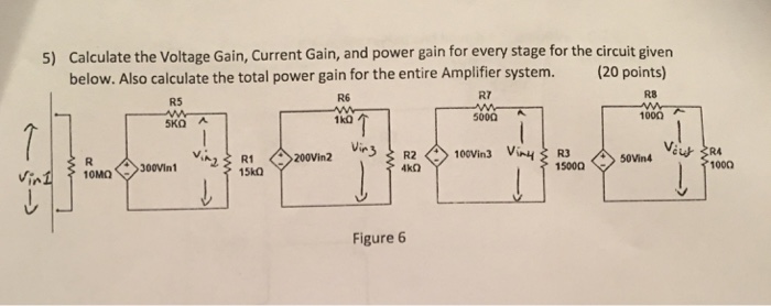 Solved Calculate the Voltage Gain, Current Gain, and power | Chegg.com