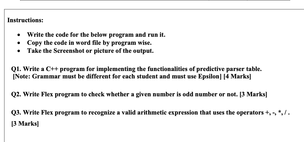 Solved Instructions: 0 Write the code for the below program | Chegg.com