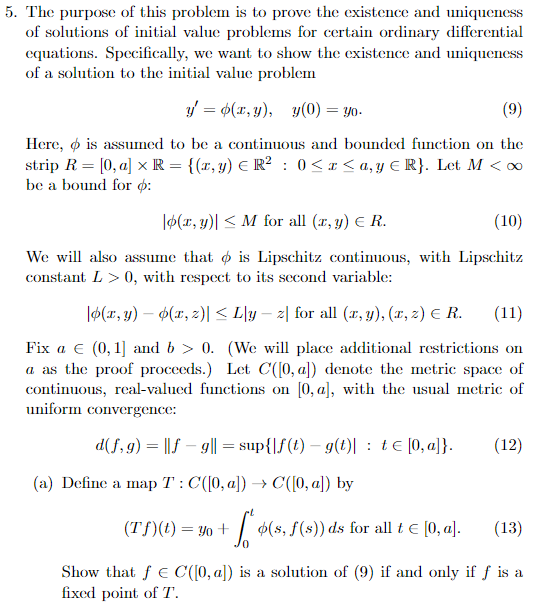 Solved 5. The purpose of this problem is to prove the | Chegg.com