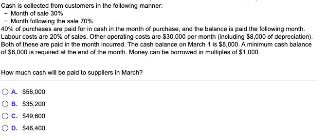 Solved Use the information below to answer the following | Chegg.com