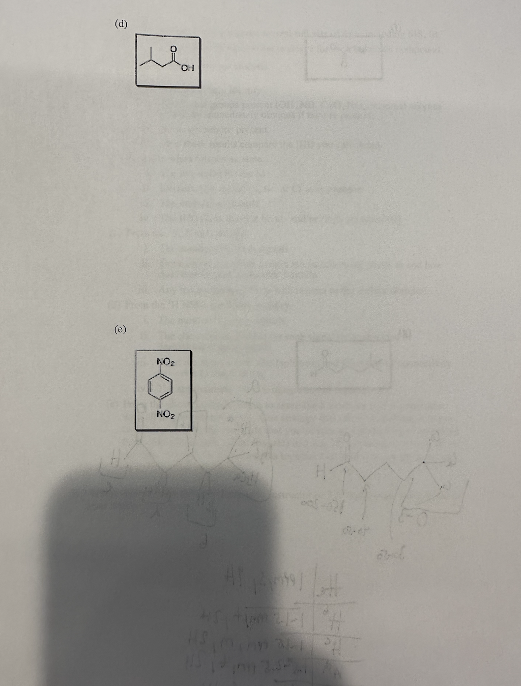 Solved NMR Spectroscopy Exercises 1. For Each Of The | Chegg.com