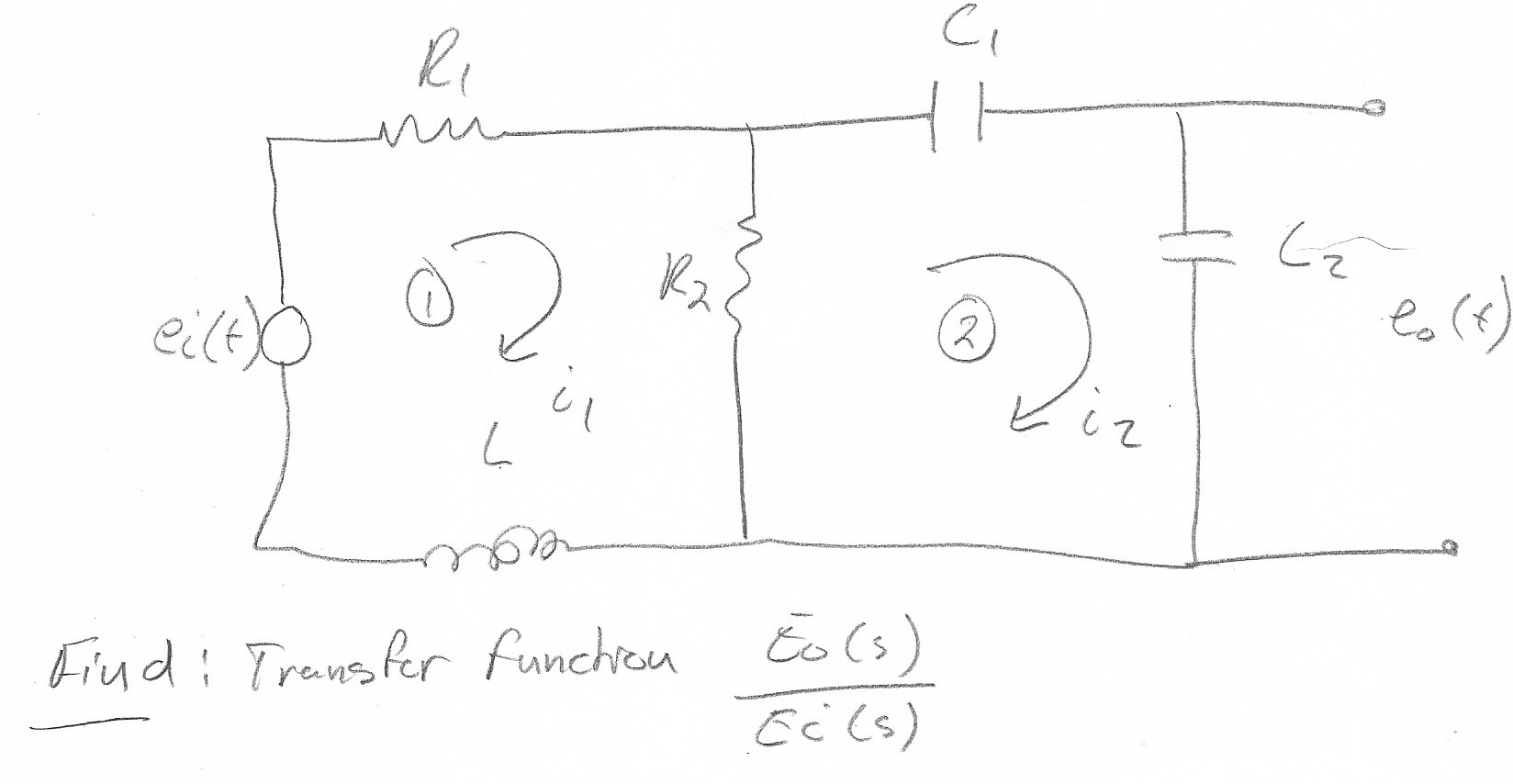 Solved please find transfer function and simplify as to make | Chegg.com