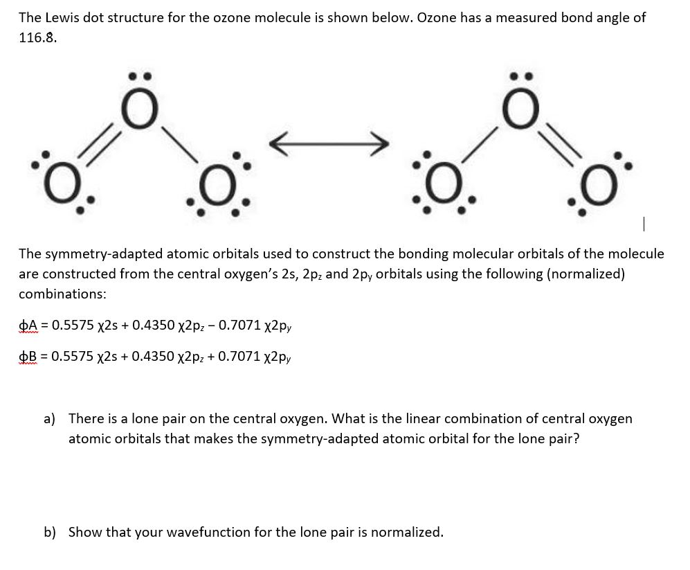 Ozone Molecule Lewis Structure