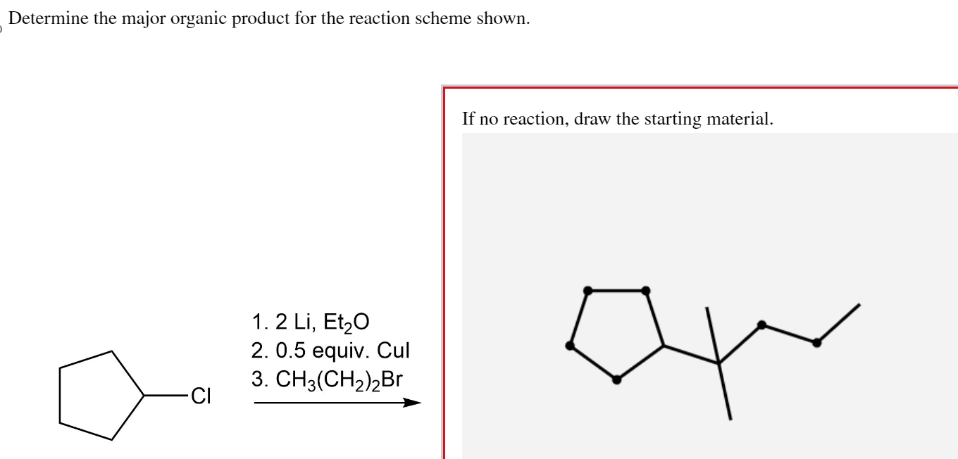 [Solved] Determine the major organic product for the reac
