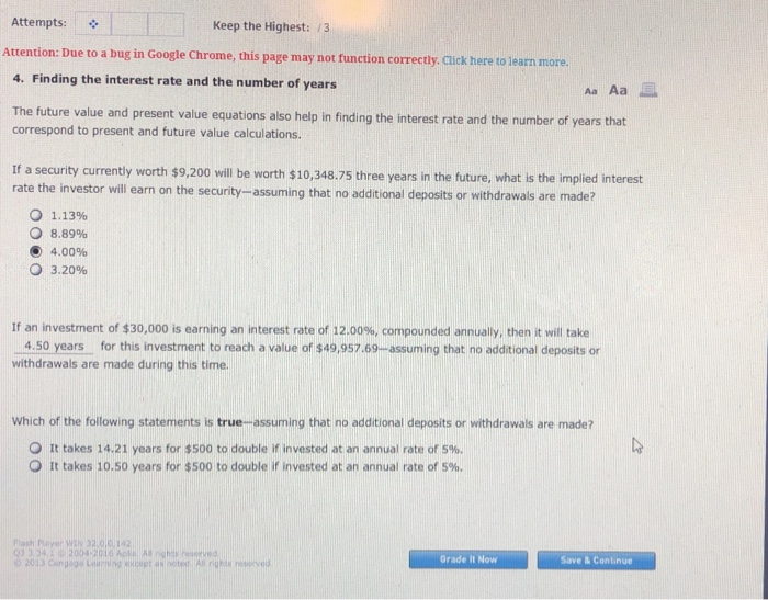 Solved Attempts: Keep the Highest: 3 Attention: Due to a bug | Chegg.com