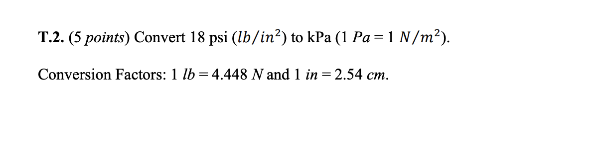 1 Kgf M2 To Lbf In2