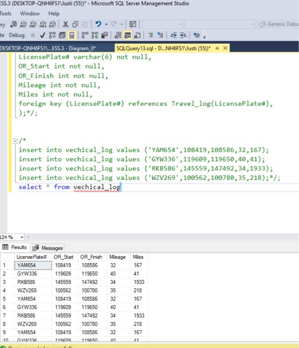 Solved SELECT FROM TABLE NAME SQL scripts and screenshot of