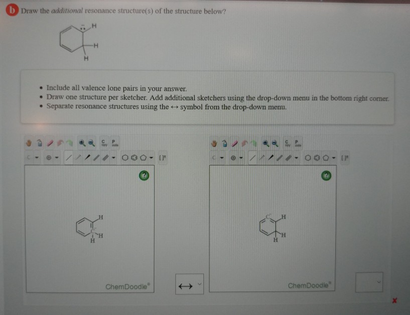 Solved b Draw the additional resonance structure(s) of the