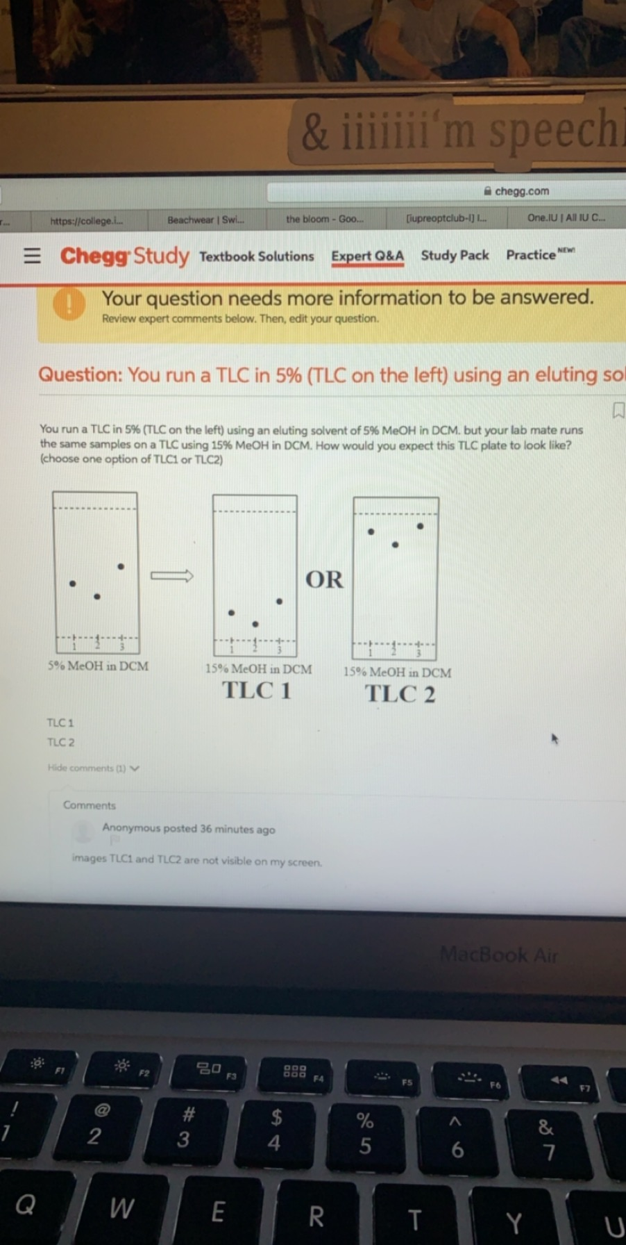 You run a TLC in 5 (TLC on the left) using an
