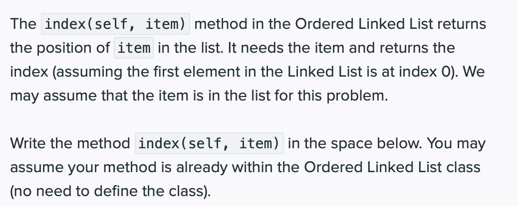 solved-the-index-self-item-method-in-the-ordered-linked-chegg