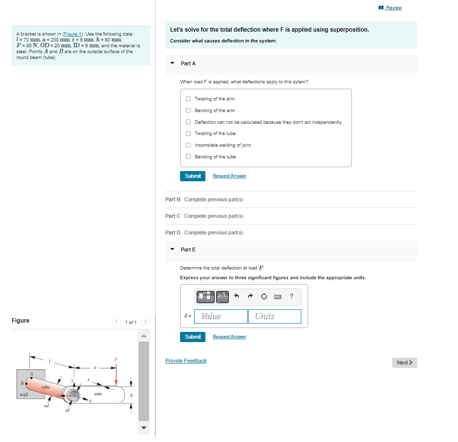 Solved A Bracket Is Shown In (Figure 1). Use The Following | Chegg.com