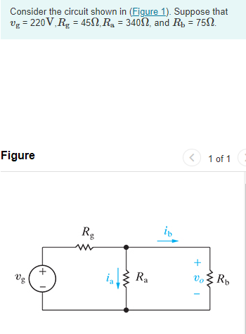 Solved Consider the circuit shown in (Figure 1). Suppose | Chegg.com
