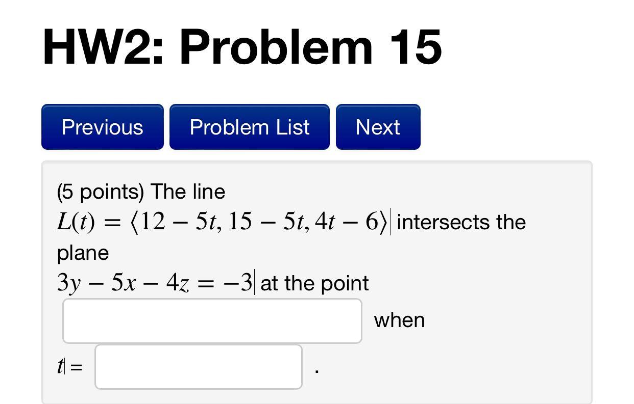 Solved HW2: Problem 15 Previous Problem List Next (5 points) | Chegg.com