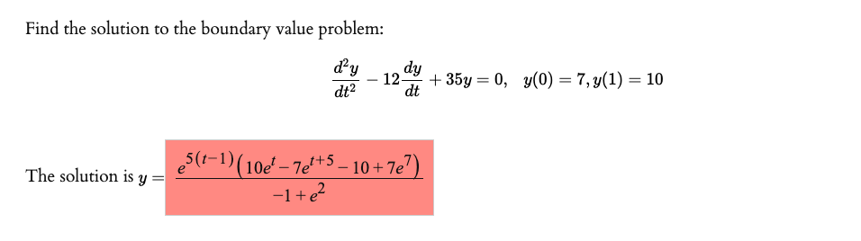 Solved Find the solution to the boundary value problem: dạy | Chegg.com