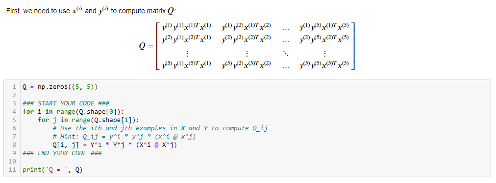 Solved First We Need To Use X I And B To Compute Matr Chegg Com