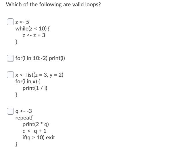 Solved Which of the following commands is would need to be | Chegg.com