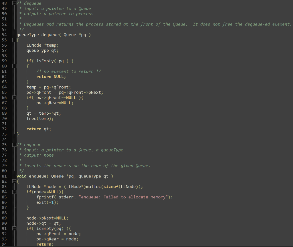 Solved Finish the TODOs in multilevelQueueScheduler.c | Chegg.com