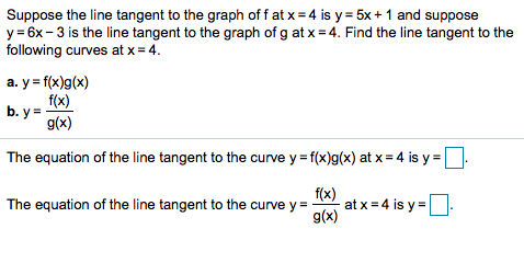 Solved Suppose the line tangent to the graph off at x =4 is | Chegg.com