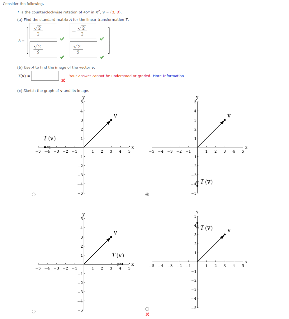 Solved Consider the following. T is the counterclockwise