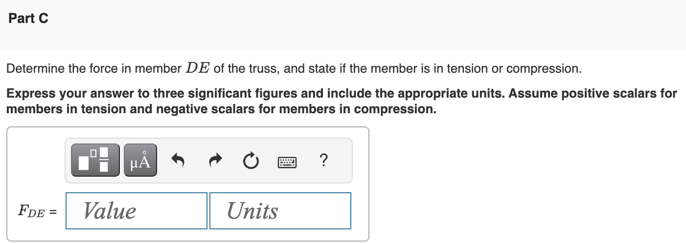 Solved P=1000lb Determine the force in member HG of the | Chegg.com