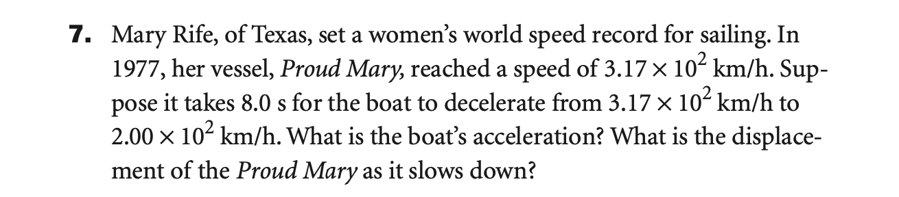 Solved 7. Mary Rife, of Texas, set a women's world speed | Chegg.com