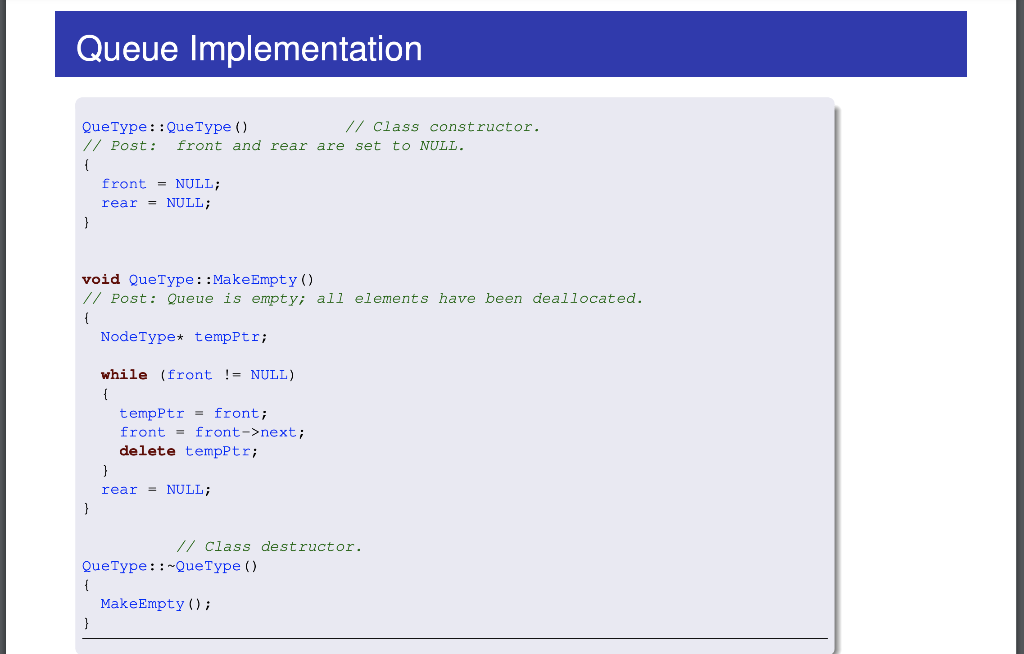 Solved C++ Towards the end of the lecture, we discuss about | Chegg.com