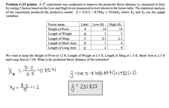 Solved Problem 4 (15 ﻿points). ﻿A 25 ﻿experiment Was | Chegg.com