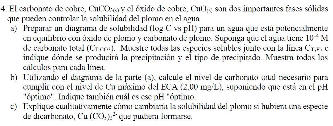 4. El carbonato de cobre, \( \mathrm{CuCO}_{3(\mathrm{~s})} \) y el óxido de cobre, \( \mathrm{CuO}_{(\mathrm{s})} \) son dos