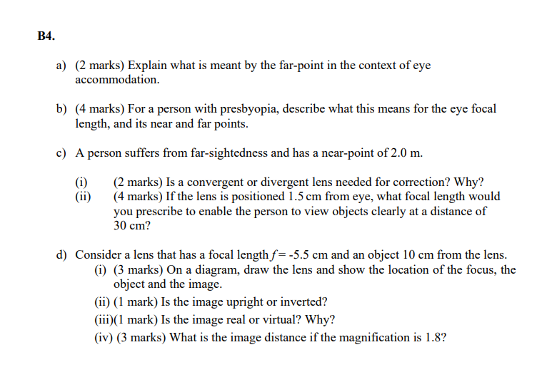 Solved B4. a 2 marks Explain what is meant by the Chegg