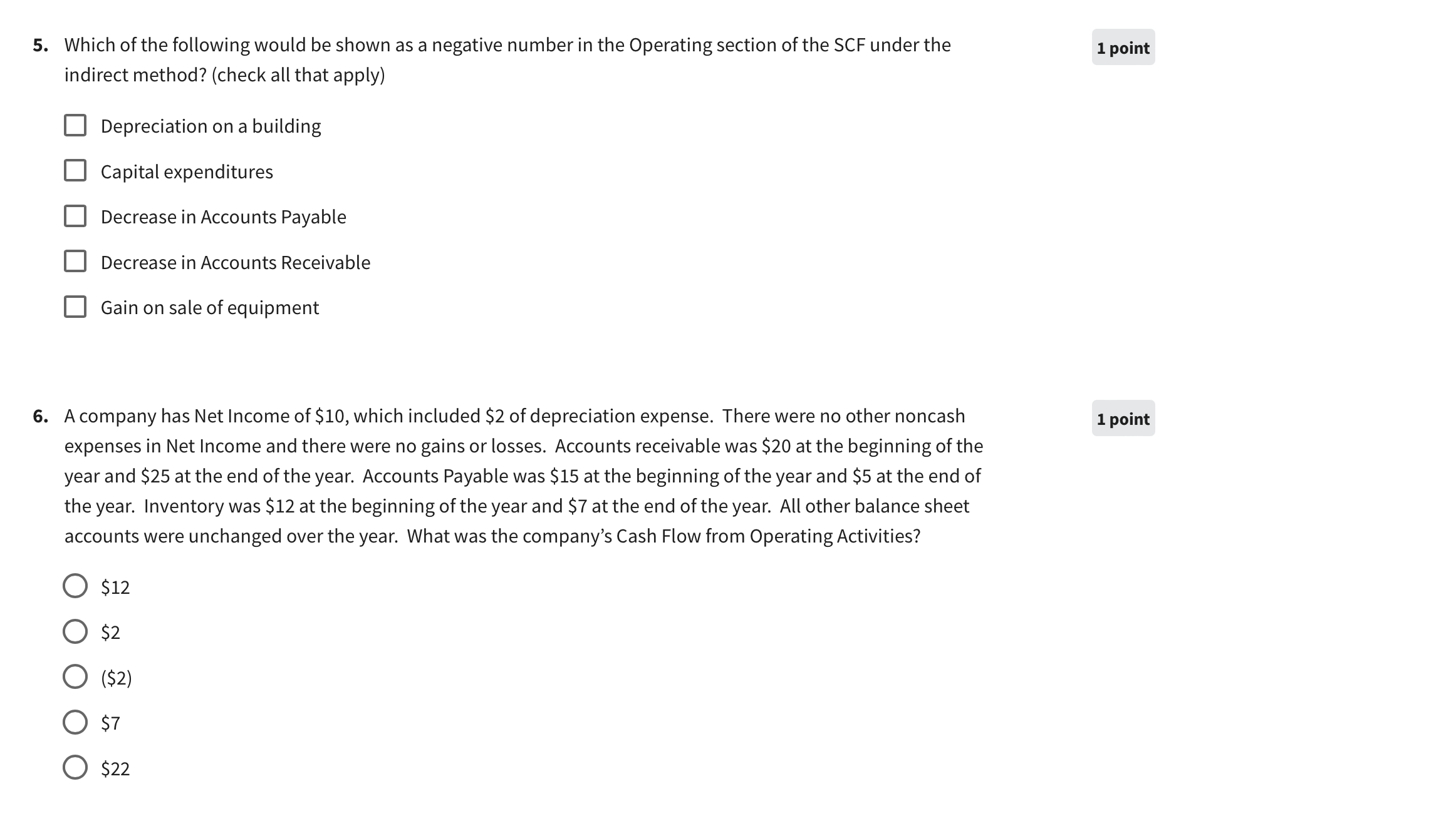 Solved 1. Which of the following would be a cash flow from | Chegg.com