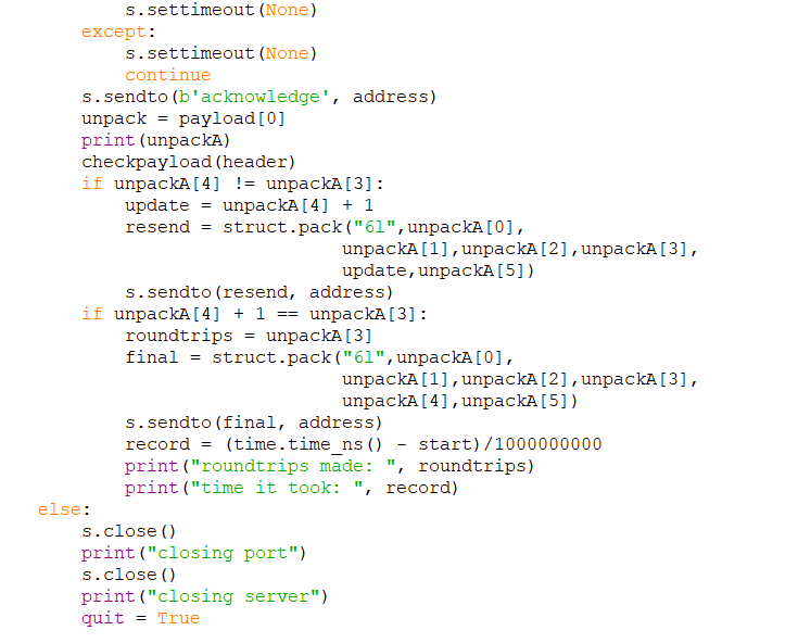 Solved #Andrew Kivrak #client Code import socket import sys | Chegg.com