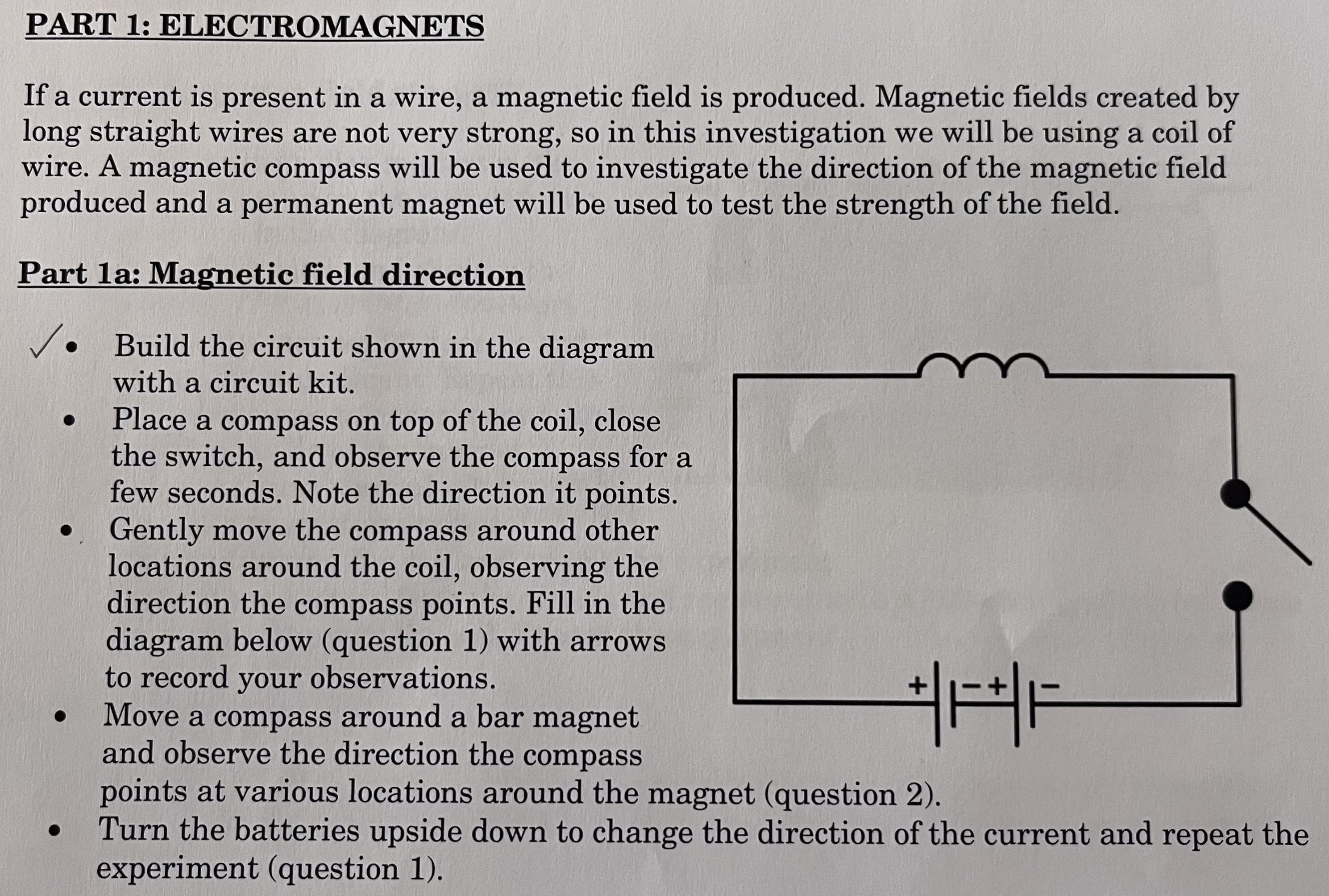 Solved Questions to answer field diagrams for