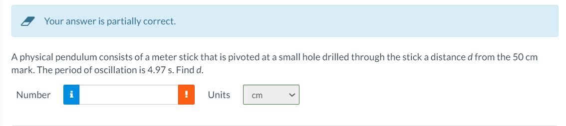 Solved A Physical Pendulum Consists Of A Meter Stick That Is Chegg Com   PhpUxiBAo