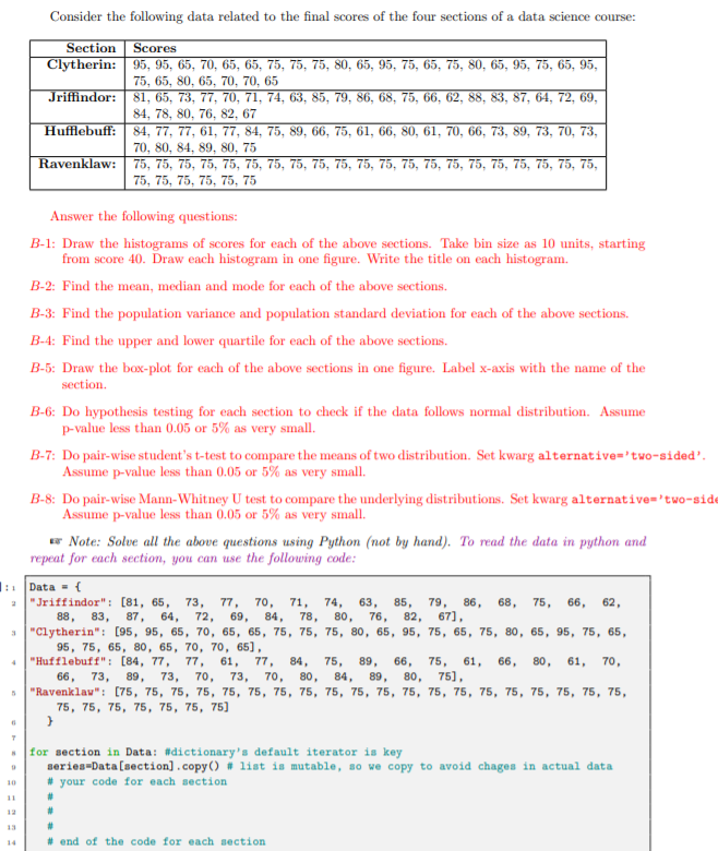Solved Consider the following data related to the final | Chegg.com