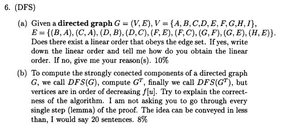 Solved (a) Given a directed graph | Chegg.com