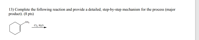 Solved Complete the following reaction and provide a | Chegg.com