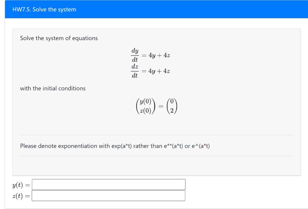 [solved] Hw7 5 Solve The System Solve The System Of Equa