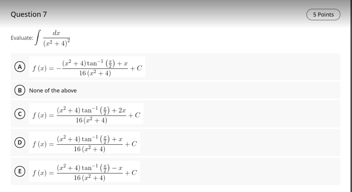 Solved Question 6 5 Points 6x2 + 23.c - 9 The antiderivative | Chegg.com