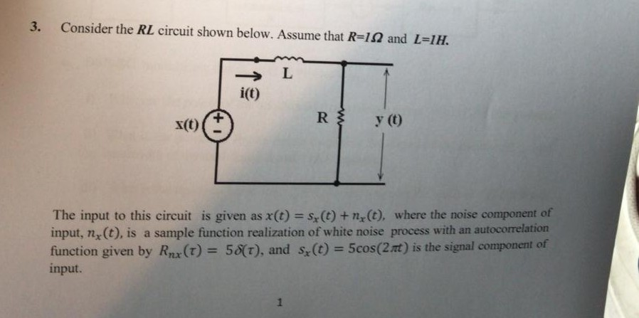 Solved 3. Consider the RL circuit shown below. Assume that | Chegg.com