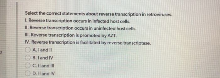 Solved Select The Correct Statements About Reverse Chegg Solved Select The Correct Statements About Reverse Chegg