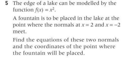 Solved 5 The edge of a lake can be modelled by the function | Chegg.com