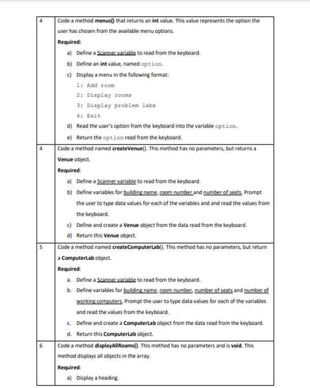 Solved Write The Java Classes as shown in the problem. | Chegg.com
