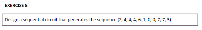 Solved Design a sequential circuit that generates the | Chegg.com
