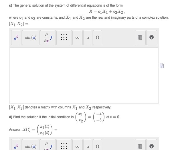 Solved Consider the system of differential equations *1 = | Chegg.com