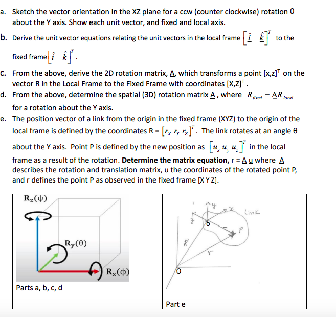 Solved a. Sketch the vector orientation in the XZ plane for